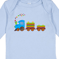 thumbnail image 4 of Inktastic Colorful Toy Train Boys or Girls Long Sleeve Baby Bodysuit, 4 of 5
