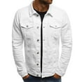 thumbnail image 2 of Casual Men Jacket Denim Button Shirt, 2 of 6