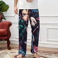 thumbnail image 4 of Demon Slayer Pajamas Pants 3D Printing Wide Leg PJ Pant Loungewear Casual Comfy Sleepwear Lounge Pants for Men Women5XL, 4 of 9