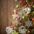 thumbnail image 3 of FAMALL Christmas Tree Ornaments, 6PCS - Santa Claus, Life Tree, Loving Dog, Snowman, Letters, Snowflake, 3 of 7