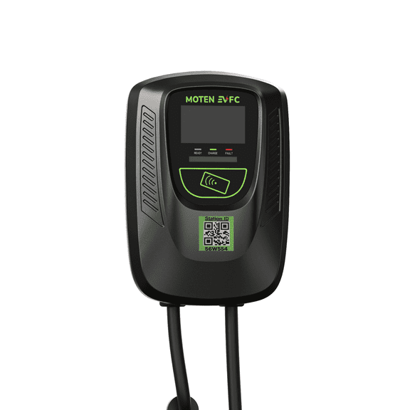 PHOENIX-80S Level 2 EV Charging Station, 19.2kW/80 Amp, Commercial, Networked, Monetized, Accepts credit card payments, Best for Public Charging