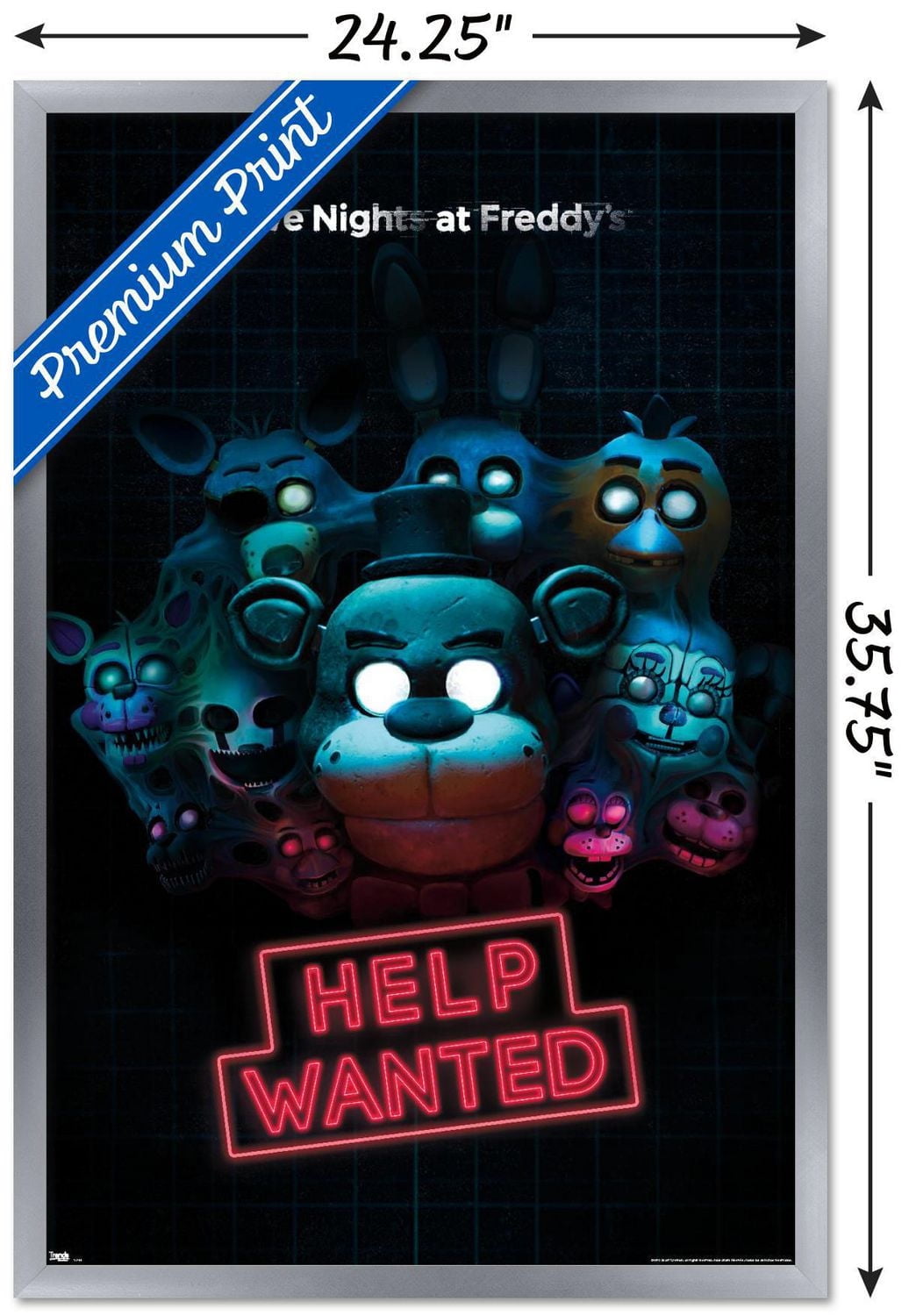 Five Nights at Freddy's - Help Wanted Wall Poster, 22.375" x 34"