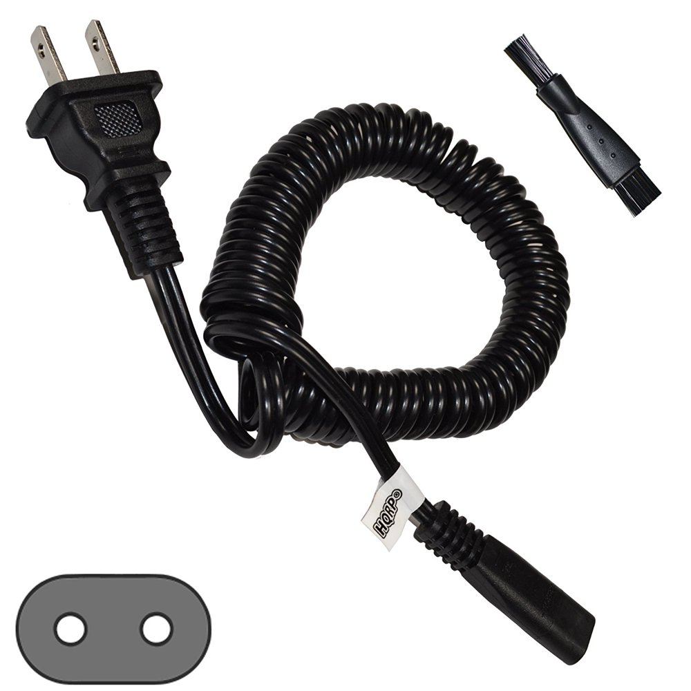 HQRP AC Power Cord for Remington DF10, DF30, DF40, DA57, DA107, DA307