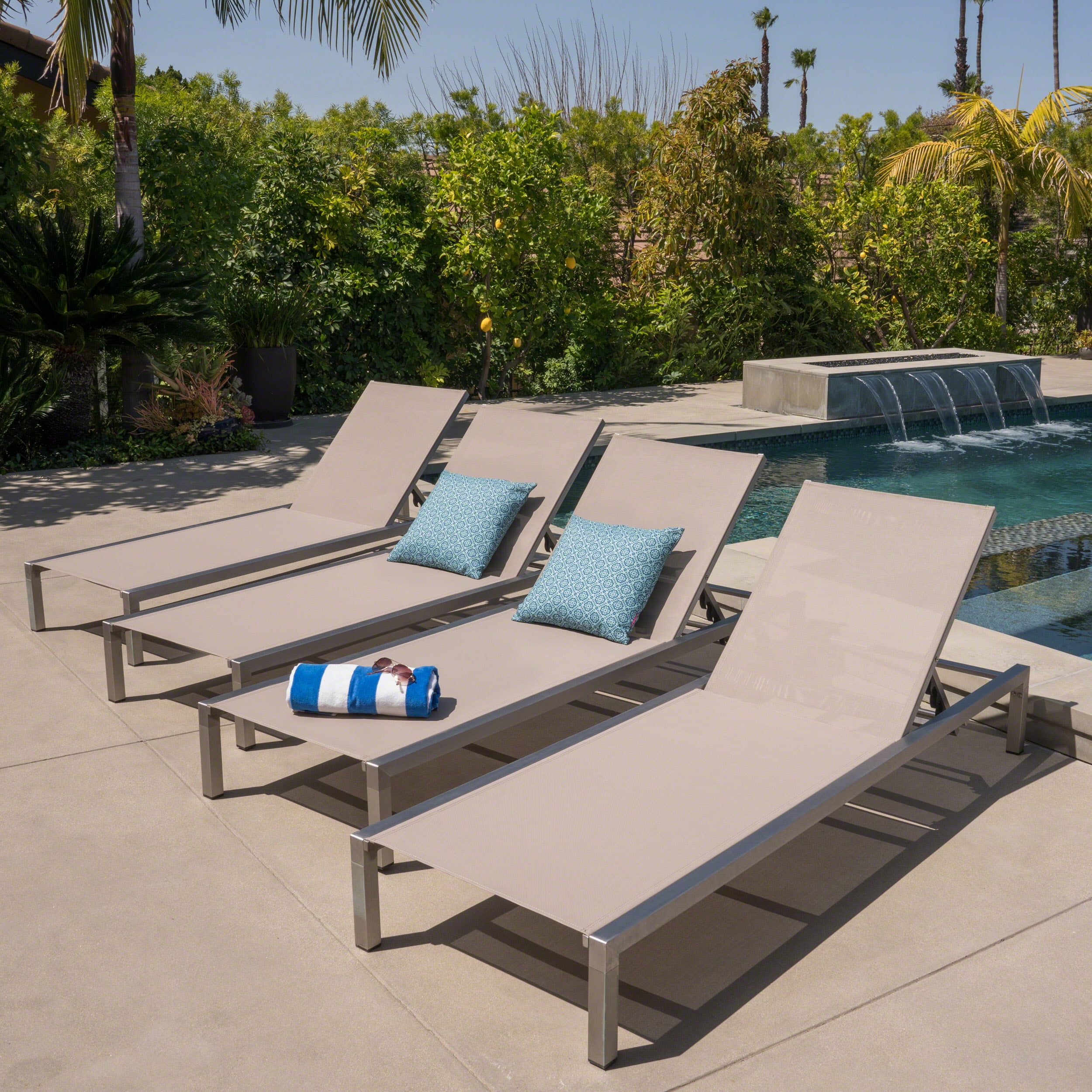 Never rust aluminum chaise lounge hot sale