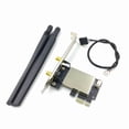 thumbnail image 2 of Adaptador de Tarjeta PCIE WiFi Repetidor Red InaláMbrica Banda Dual Bluetooth para PC Computadora Escritorio AX200 9260AC, 2 of 5