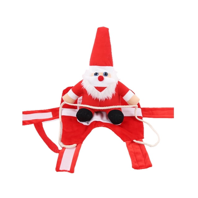 Dog Costumes for Medium Dogs Christmas Fun Small and Medium-Sized Dog Cat Deformation Clothing Christmas Horseback Riding Clothing Cat and Dog Clothing and Suppliesdog Costumes for Small Dogs
