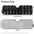 thumbnail image 7 of XYZCANDO Police Flag Windshield Sun Shade UV Ray & Heat Block Windshield Shades for 2007-2018 Jeep Wrangler JK JKU & 1997-2006 Jeep Wrangler TJ LJ Sun Shade Shield Protector, 7 of 7