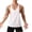 White, variant on WIZUTIZ Cotton Stringer Tank Tops for Men Y-Back Workout Muscle Tee Solid Soft Loose Fit Classic Sleeveless Fitness Shirts