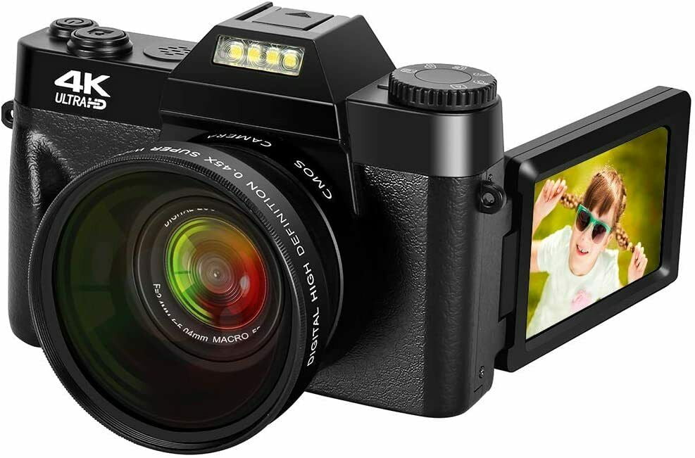 Digital Camera 48MP 4k Camera Vlogging Camera for YouTube 30FPS with WI