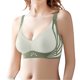 thumbnail image 4 of Brasier Tela de Mantequilla Tela de Mantequilla 3 Piezas de Sujetador Grande con Hebilla Frontal y Borde de Encaje para Mujer, sin Aro de Acero, Ajuste sin Costuras para Yoga y Dormir Grande, 4 of 4