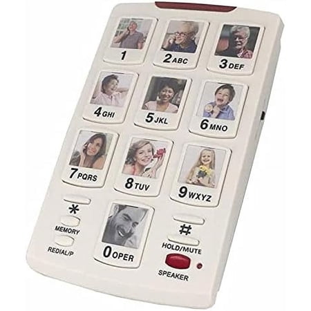 Big Button Amplified Speakerphone Photo Frame Picturephone Speed Dial