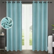 CIMBO Elegant Weaved Comfort Cotton Thermal Insulated Blackout Curtain Two (2) panels