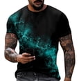 thumbnail image 2 of Mens Vintage Designer Raglan T-Shirt Short Sleeve Printed Summer Round Neck Top Casual T-Shirt, 2 of 5