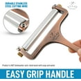 thumbnail image 6 of Zulay Kitchen Wire Cheese Slicer with Adjustable Thickness Stainless Steel - Copper, 6 of 9