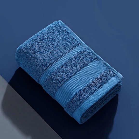 Mictong Blue Pure Cotton Towels -6 Pieces, 13.78X28.74 Inches Soft And Highly Absorbent Bathroom Hotel Towels, Gym Kitchen Multifunctional Towels