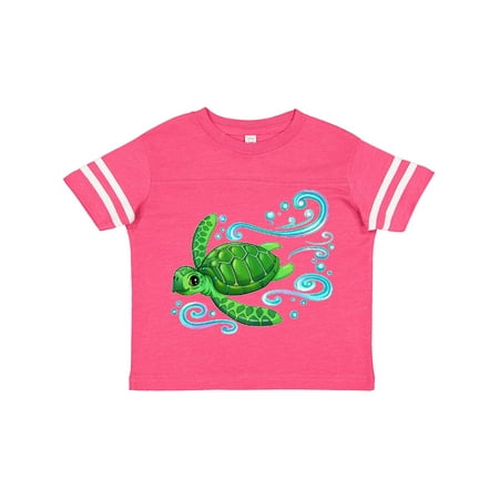 

Inktastic Sea Turtle Swimming Gift Toddler Boy or Toddler Girl T-Shirt