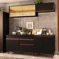 thumbnail image 2 of Madesa Gabinete de Cocina Integral Compacta 190 cm Reims Negro 01, 2 of 8