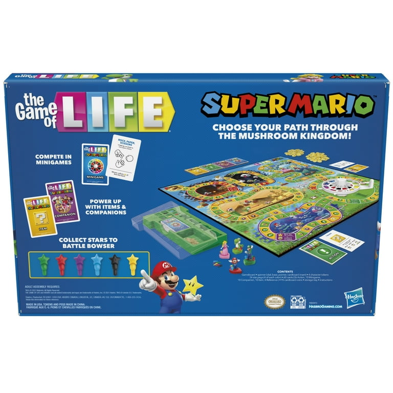 The Game of Life: Super Mario Edition Board Game for Kids Ages 8 and Up