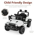 thumbnail image 6 of Best Choice Products 6V Kids Ride-On Truck Car w/ Parent Remote Control, 4-Wheel Suspension, LED Lights - White, 6 of 8
