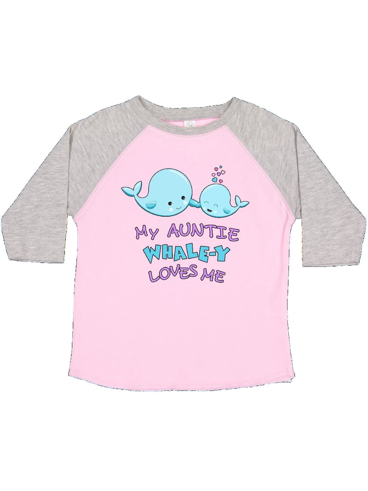 inktastic Our First Valentines Day with Whales in Pink Toddler T-Shirt