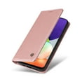 thumbnail image 4 of Decase Samsung Galaxy A22 5G Wallet Case, Premium Leather Kickstand Durable Magnetic Clase Folio with Credit Card Holder Slots Shockproof Cover For Samsung Galaxy A22 5G, Rosegold, 4 of 10