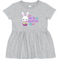 thumbnail image 3 of Inktastic My 1st Easter with Bunny and Easter Basket Girls Baby Dress, 3 of 5