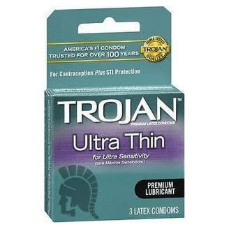 Trojan Magnum Thin Ultrasmooth Lubricant Large Size Condoms - 3 Ea, 2 Pack 