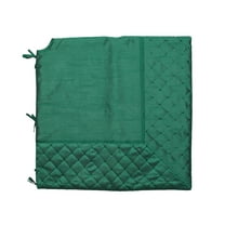 Vickerman 52" Green Quilt Stitch Jewel Christmas Tree skirt