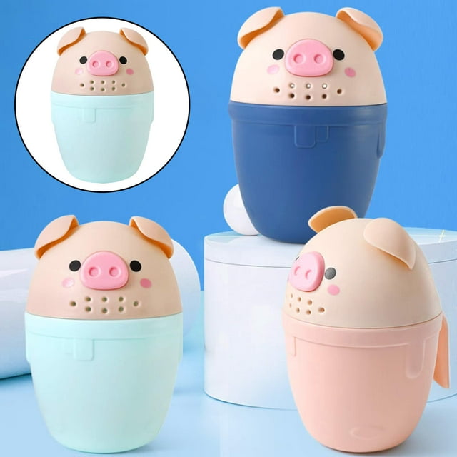 Taza de enjuague de Champú multifunción perfke con Cucharas Verde