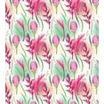 thumbnail image 2 of Ambesonne Exotic Duvet Cover Sets, Tropic Flowers Paint Blots, 2-King, Magenta Fern Green, 2 of 6