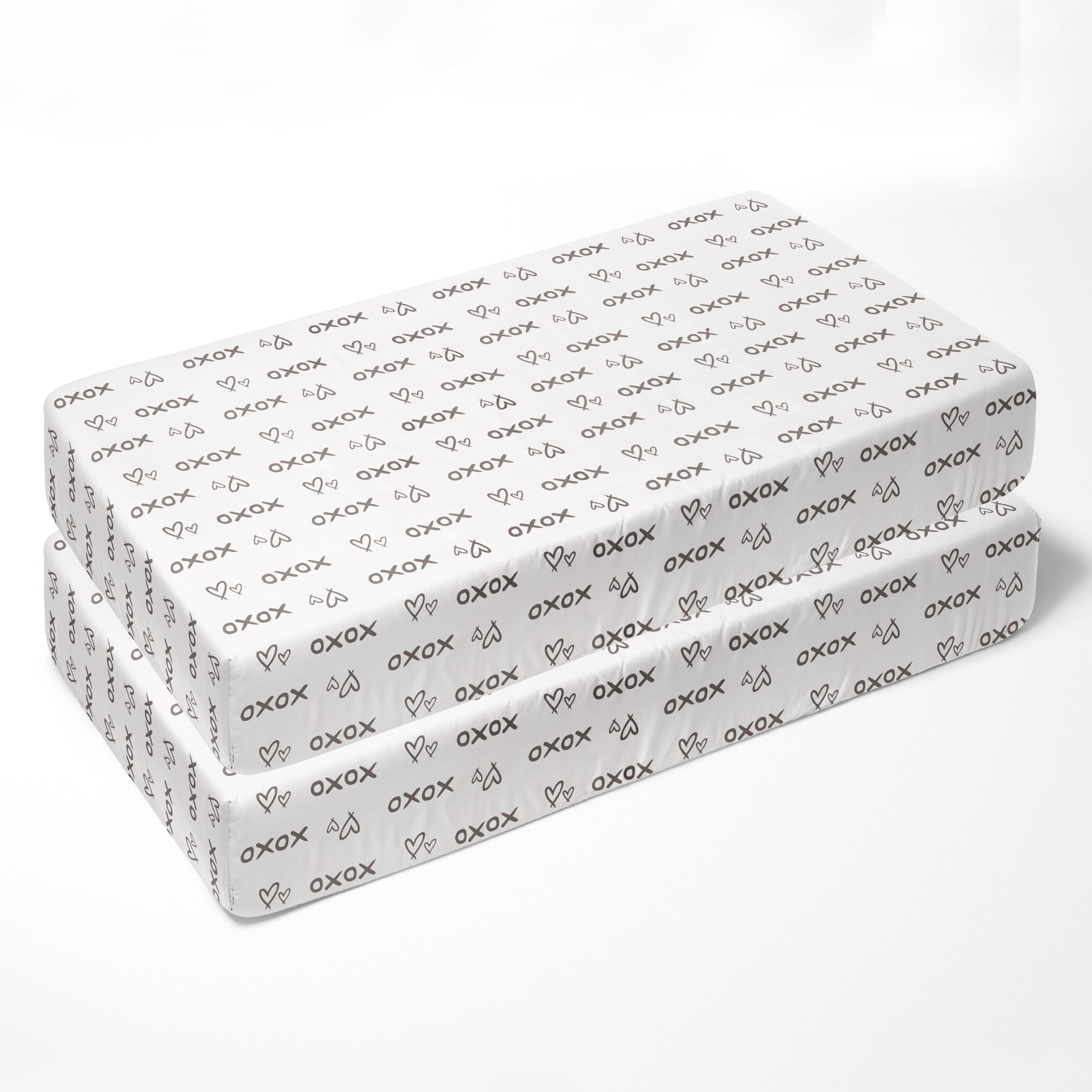 Bacati - Love Aztec 10-Piece Crib Bedding Set with Two Crib Sheets - Grey/Silver Unisex