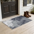 thumbnail image 4 of Weloille Tie-Dye Area Rug 1Pc, Crystal Fluffy Washable Water Absorbent Floor Mat, Non-Slip Grid Silicone Bottom Stain Resistant Carpet, Welcome Doormat for Entryway Patio Porch, 4 of 6