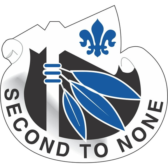3.8 Inch Army 2nd Infantry Division Unit Crest Vinyl Transfer Decal