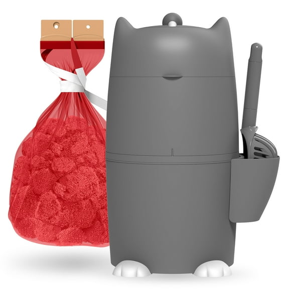 Red Rocket Kitty TWIST'R Plus Litter Disposal System (Grey)