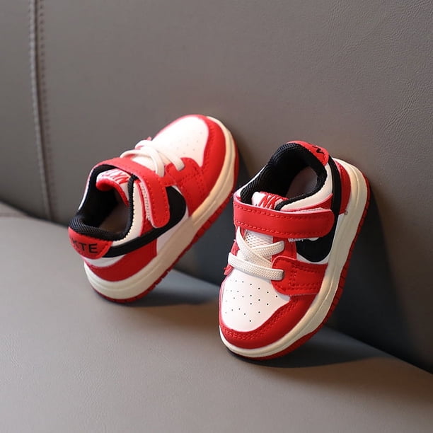 Zapatos deportivos para niños Zapatillas de deporte Primavera y otoño Estilo coreano Zapatos de bebé para niños y niñas Zapatos de una sola capa Zapatos para niños pequeños