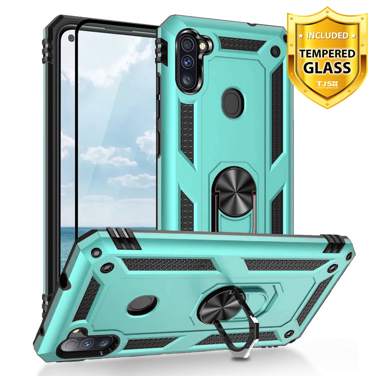 TJS Phone Case for Samsung Galaxy A11 (Not Fit Galaxy A10/A10S/A10E), with [Full Coverage