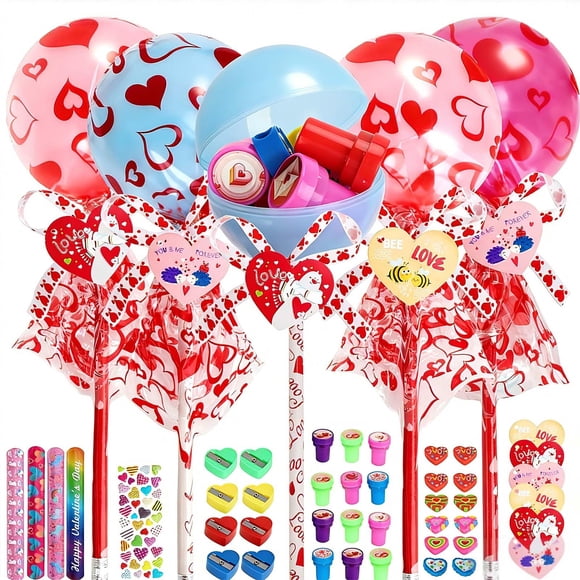 Regalos para el día de San Valentín: kit de piruletas gigantes con tarjetas y pulseras