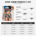 thumbnail image 2 of Yiaed Rose Flowers Print Women's Athletic Shorts Running Shorts Sporty Short High Waisted Elastic Workout Shorts for Yoga Gym Running & Sports -X-Large, 2 of 8