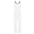 thumbnail image 5 of Ltctricy Fleece Fuzzy Overalls for Women Soft Comfy Sleeveless Loose Rompers Lounge Vacation Jumpsuits with Pockets, 5 of 7