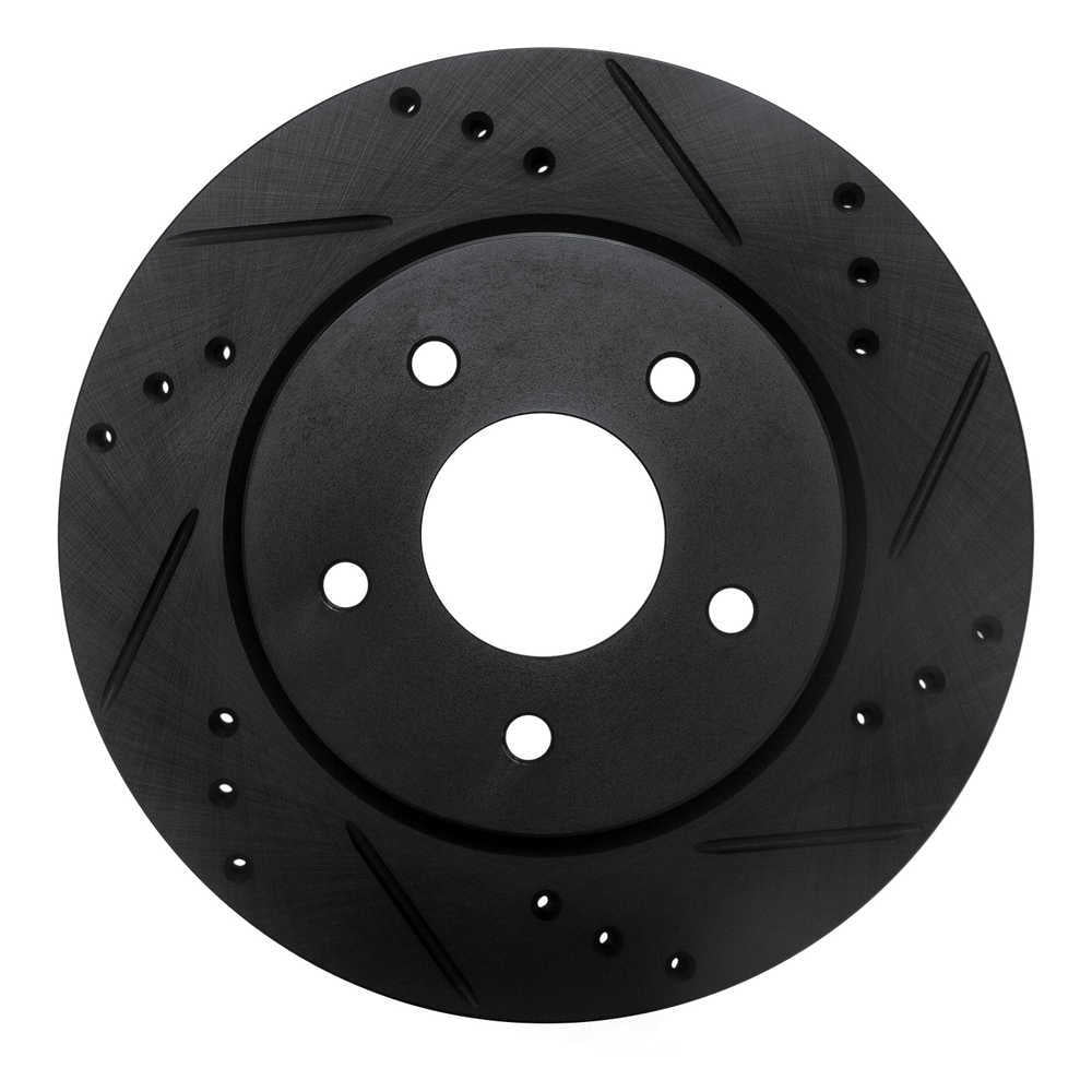 Dynamic Friction Company 633-67111R DFC Brake Rotor - Drilled And Slotted - Black