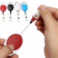 thumbnail image 1 of Retractable Recoil ID Badge Lanyard Name Tag Key Card Holder Chain Reel, 1 of 6