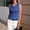 Blue, variant on Lyocell Sleeveless Sweater Vest for Women Elegant Cowl Neck Office Tank Tops Dressy Tops Night Out Black M
