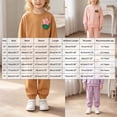 thumbnail image 3 of yboeqw Toddler Child Girls Outfit Sets Warm Cute Print Fall Winter Casual Sweatshirts and Pants for Girls,Size 2-3 Years, 3 of 8