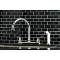 thumbnail image 2 of Kingston Brass KB791YL Yosemite 8-Inch Centerset Kitchen Faucet with Sprayer, Polished Chrome, 2 of 5