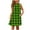 Girls Dresses Green, variant on Sleeveless Dresses for Teens Girls with Pockets Size 3-14 Tweens Juniors Cute Plaid Printed Crewneck Comfort Pullover Vacation Midi Dress