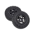 thumbnail image 6 of 4 pieces 1/24 Rubber Wheels and Tires Fit for Axial SCX24 00002 90081 RC crawler Car Trucks Accessories - Black A, 6 of 7