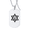 Silver, variant on Israel Menorah Judaism Hebrew Necklace Star of David Messianic Stainless Steel Religious Pendant Chain, Silver