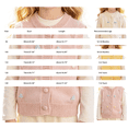 thumbnail image 3 of AUDeals Girls 3D Flower Embroidered Knit Sweater Vest - Round Neck Sleeveless Button Front Cardigan for Kids Casual Layering Wear, 3 of 6