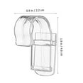 thumbnail image 2 of FOMIYES 12Ud Clips Transparentes Para Con Y Gancho Para Colgar, 2 of 8