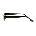 thumbnail image 4 of Womens Large Rhinestone Bling Flat Top Narrow Cat Eye Goth Sunglasses Black, 4 of 4